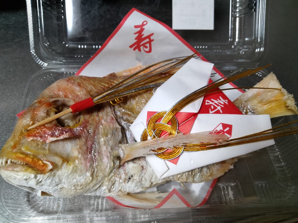 木曽路　お食い初め膳　持ち帰り　鯛